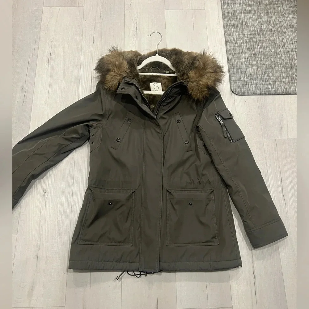 SAM -S13NYC green winter coat. Size M - Picture 1 of 5